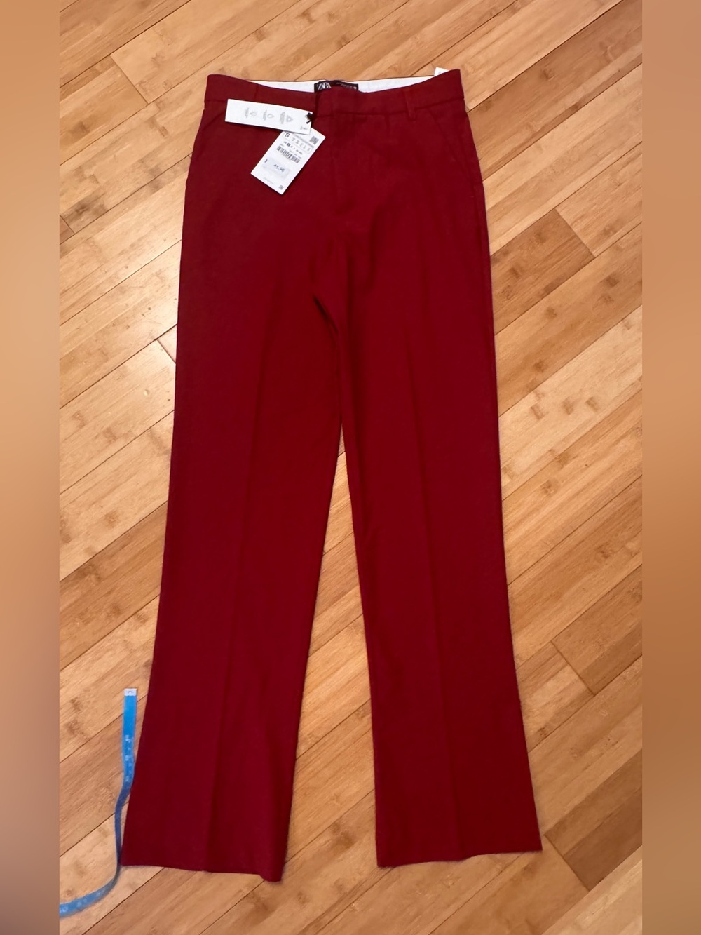Zara  Red Tailored Pants
